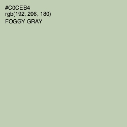 #C0CEB4 - Foggy Gray Color Image